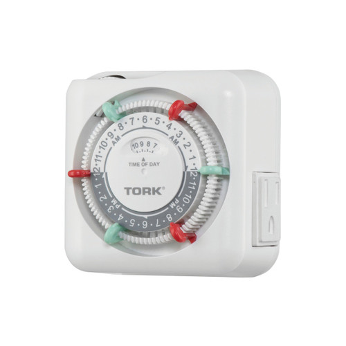 NSI Industries RTN312 24-Hour Mechanical Indoor Plug-In Lighting and Appliance Timer