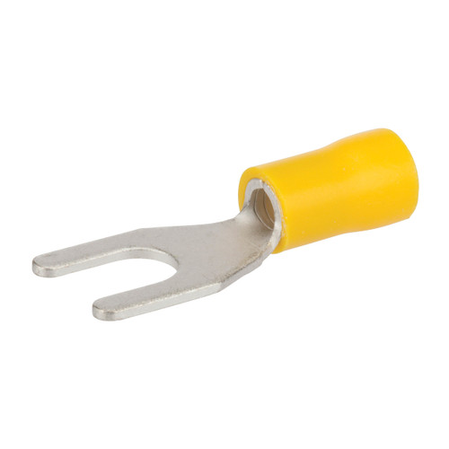 NSI Industries S12-14V Vinyl Insulated Spade Terminal for 1/4_ Stud and 12-10 AWG | 50 Pack