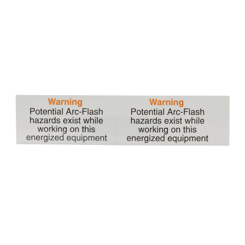 NSI Industries VL-7 Warning Ð Potential Arc Flash Self Stick