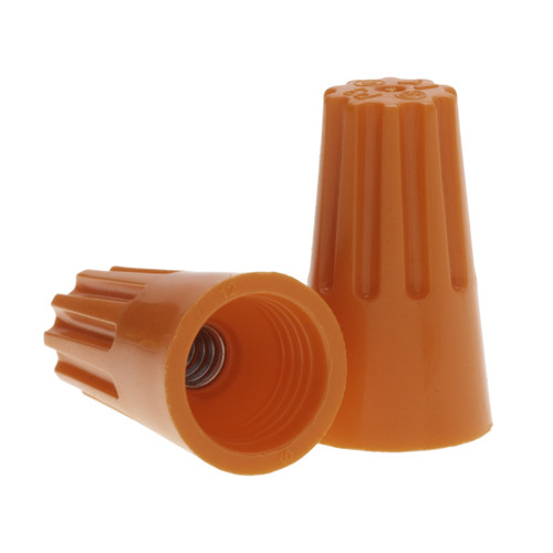 NSI Industries WC-O-C Standard Orange Wire Connector with Quick-Grip Spring, 100 Carton