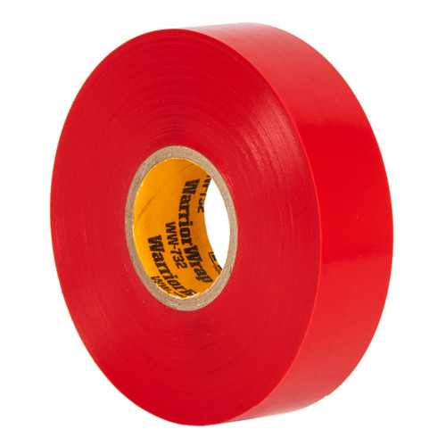 NSI Industries WW-732-RD WarriorWrap 7mil Premium Vinyl Electrical Tape- Red