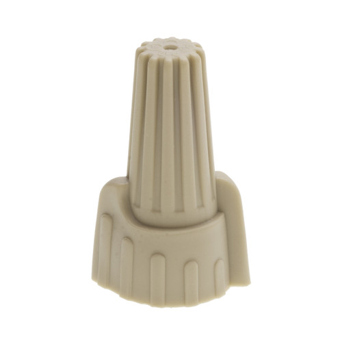 NSI Industries WWC-T-C Tan Winged Wire Connector with Quick-Grip Spring, 100 Carton