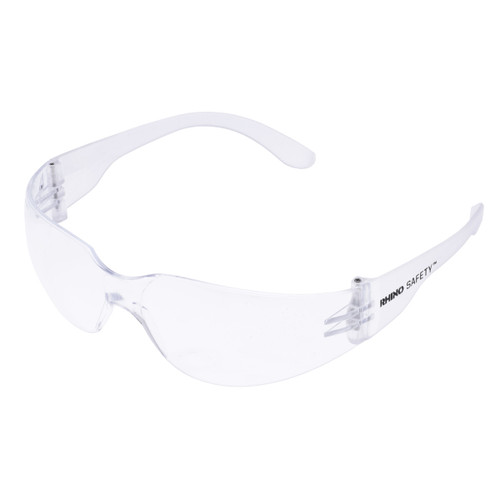 NSI Industries SG-100C Impact-Resistant Polycarbonate Safety Glasses, Clear Wraparound