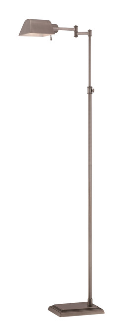 Satco 57-018 VINTAGE FLOOR LAMP Vintage Floor Lamp 1 Light Antique Nickel Adjustable height (Discontinued) Satco 57-018 VINTAGE FLOOR LAMP Vintage Floor Lamp 1 Light Antique Nickel Adjustable height (Discontinued)