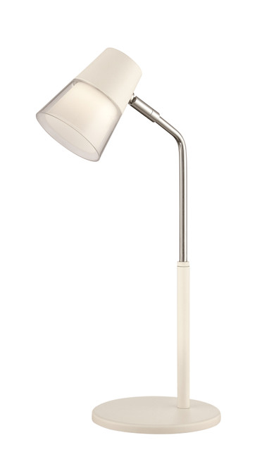 Satco 57-031 LED DESK LAMP - 3W 200 LUMEN LED Desk Lamp 3W 4000k 200 Lumen White Finish (Discontinued)