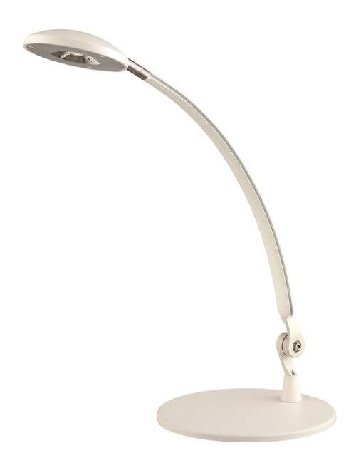 Satco 57-033 LED DESK LAMP - 5W 300 LUMEN LED Desk Lamp 5W 4000K 300 Lumen White Finish (Discontinued)