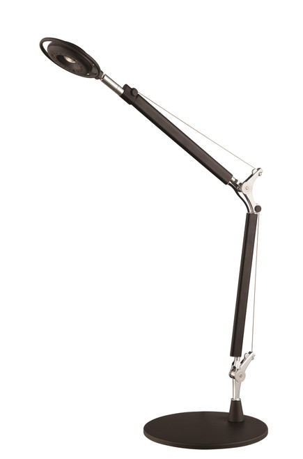 Satco 57-038 LED DESK LAMP - DOUBLE ARM 5W LED Desk Lamp Double Arm 5W 4000K 300 Lumen Black Finish (Discontinued)