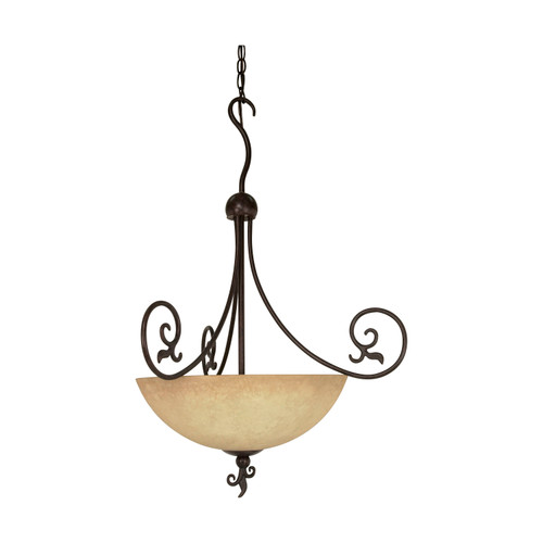 Nuvo 60-050 TAPAS 3 LT PENDANT Tapas 3 Light 24 in. Pendant with Tuscan Suede Glass (Discontinued)