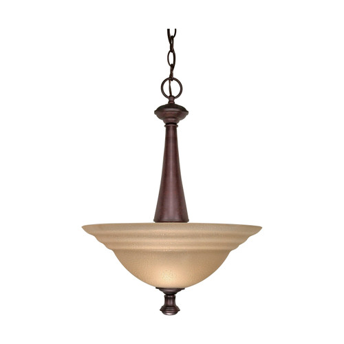 Nuvo 60-104 MERICANA 2 LT PENDANT Mericana 2 Light 16 in. Pendant with Amber Water Glass (Discontinued)