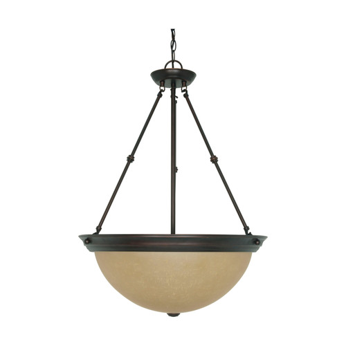 Nuvo 60-1263 3 LT - 20" PENDANT 3 Light 20 in. Pendant with Champagne Linen Washed Glass (Discontinued)