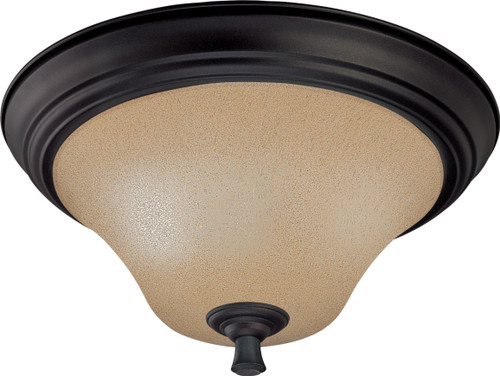 Nuvo 60-1726 DAKOTA 13" FLUSHDOME Dakota 2 Light 13 in. Flush Dome with Toasted Honey Glass (Discontinued)