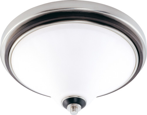 Nuvo 60-1746 KEEN 3 LT 15" FLUSH Keen 3 Light 16 in. Flush Dome with Satin White Glass (Discontinued)
