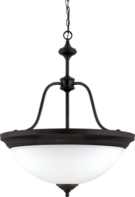 Nuvo 60-1788 GLENWOOD 4 LT LARGE PENDANT Glenwood 4 Light Pendant with Satin White Glass (Discontinued)