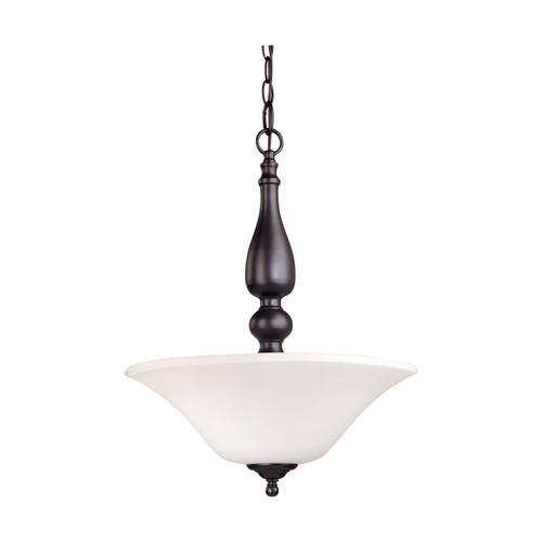 Nuvo 60-1848 DUPONT 3 LT PENDANT Dupont 3 Light Pendant with Satin White Glass (Discontinued)