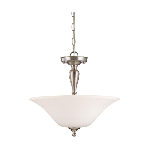 Nuvo 60-1907 DUPONT ES 3 LT SEMI FLUSH Dupont ES 3 Light Semi-Flush with Satin White Glass 13w GU24 Lamps Included (Discontinued)