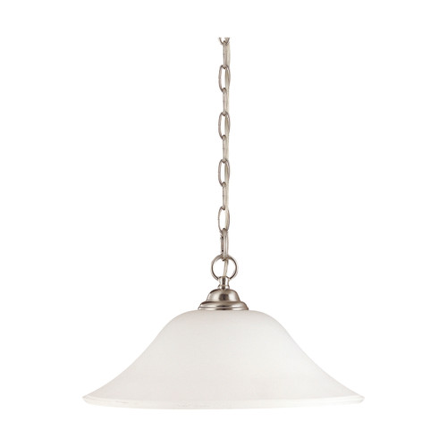 Nuvo 60-1909 DUPONT ES 1 LT HANGING DOME Dupont ES 1 Light 16 in. Hanging Dome with Satin White Glass 18w GU24 Lamp Included (Discontinued)