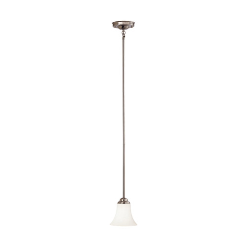 Nuvo 60-1911 DUPONT ES 1 LT MINI PENDANT Dupont ES 1 Light Mini Pendant with Satin White Glass 13w GU24 Lamp Included (Discontinued)