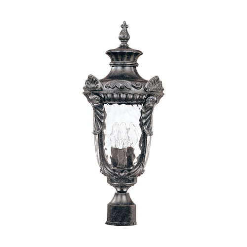 Nuvo 60-2027 DUNMORE LARGE POST LANTERN Dunmore 3 Light Large Post Lantern with Clear Water Glass (Discontinued)