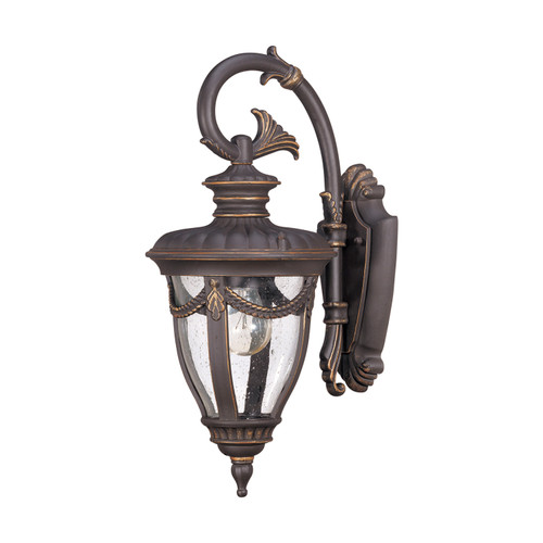 Nuvo 60-2046 PHILIPPE 1LT WALL LANTERN-DOWN Philippe 1 Light Small Wall Lantern Arm Down with Seeded Glass (Discontinued)