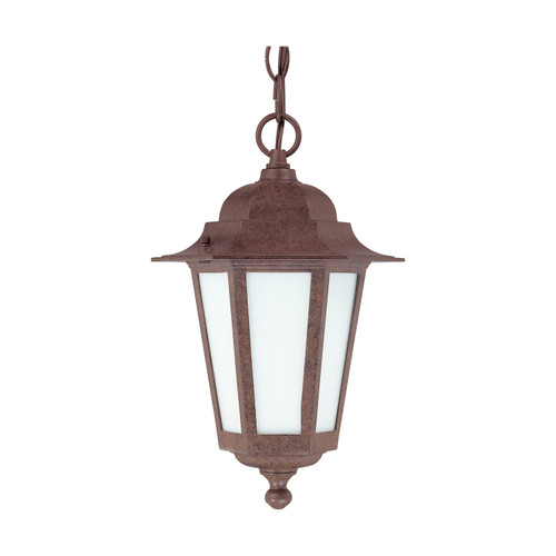 Nuvo 60-2208 CORNERSTONE ES HANGING LANT. Cornerstone ES 1 Light 13 in. CFL Hanging Lantern with Satin White Glass 13w GU24 Included (Discontinued)