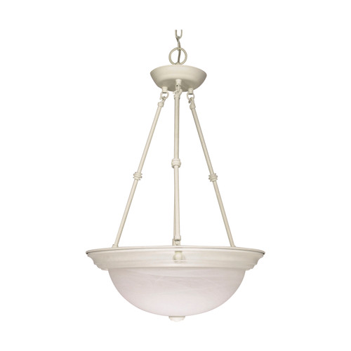 Nuvo 60-227 3 LT - 15" PENDANT 3 Light 15 in. Pendant Alabaster Glass (Discontinued)