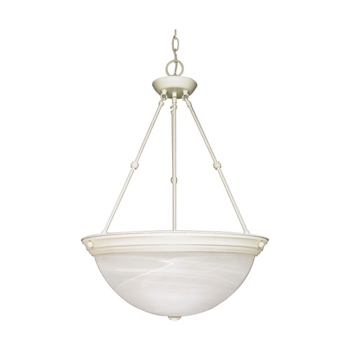 Nuvo 60-228 3 LT - 20" PENDANT 3 Light 20 in. Pendant Alabaster Glass (Discontinued)