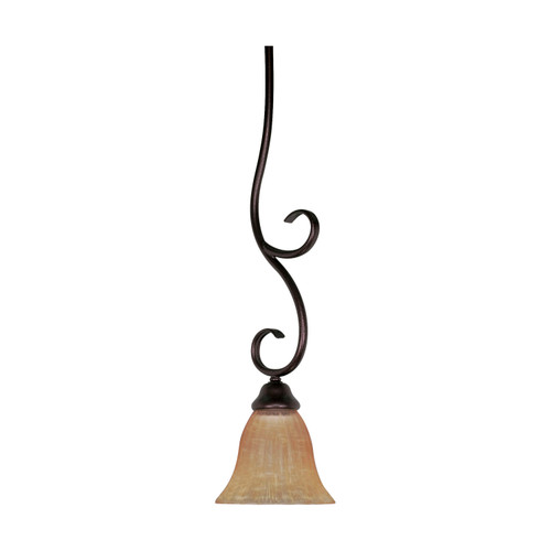 Nuvo 60-2409 MOULAN ES MINI PENDANT Moulan ES 1 Light Mini Pendant with Champagne Linen Glass Lamp Included (Discontinued)