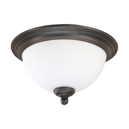 Nuvo 60-2434 GLENWOOD ES 1 LT11" FLUSHDOME Glenwood ES 1 Light 11 in. Flush Dome with Satin White Glass Lamp Included (Discontinued)