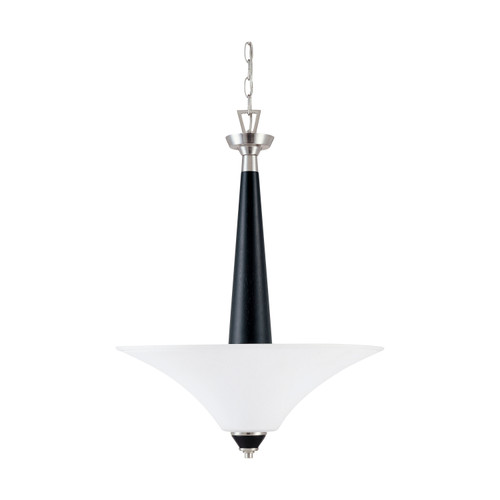 Nuvo 60-2462 KEEN ES 3 LT 20" PENDANT Keen ES 3 Light Pendant with Satin White Glass Lamp Included (Discontinued)
