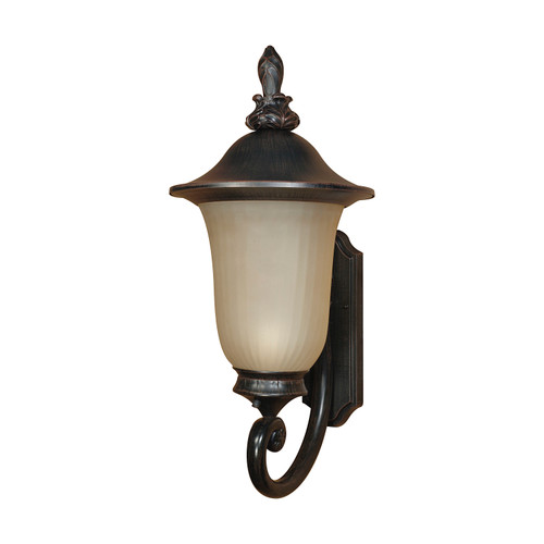 Nuvo 60-2507 PARISIAN ES 3 LT WALL LANTERN Parisian ES 1 Light Wall Lantern with Champagne Glass Lamp Included (Discontinued)
