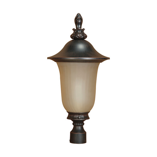 Nuvo 60-2511 PARISIAN ES 3 LT POST LANTERN Parisian ES 1 Light Post Lantern with Champagne Glass Lamp Included (Discontinued)