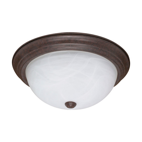 Nuvo 60-2627 3 LIGHT ES 15" FLUSH MOUNT 3 Light ES 15 in. Flush Fixture with Alabaster Glass (3) 13w GU24 Lamps Included (Discontinued)