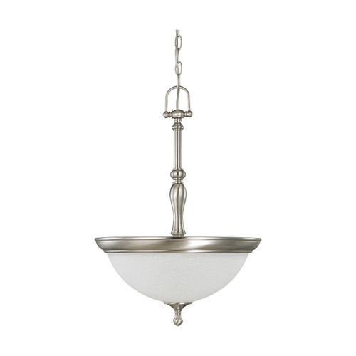 Nuvo 60-2782 BELLA 3 LT PENDANT Bella 3 Light Pendant with Frosted Linen Glass (Discontinued)