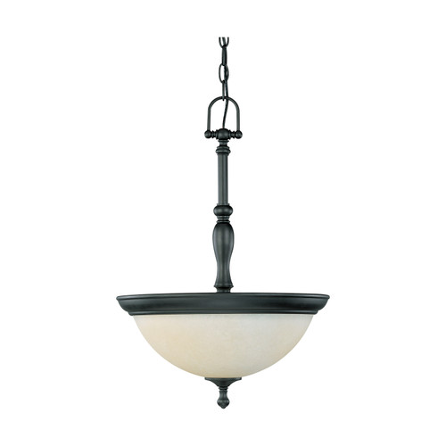 Nuvo 60-2783 BELLA 3 LT PENDANT Bella 3 Light Pendant with Biscotti Glass (Discontinued)