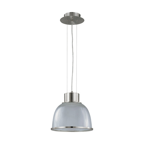 Nuvo 60-2923 GEAR 1 LT 13" MEDIUM PENDANT Gear 1 Light 12 in. Pendant with Clear Prismatic Glass (Discontinued)