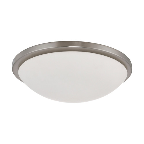 Nuvo 60-2947 BUTTON ES 4 LT 17" FLUSH Button ES 4 Light 17 in. 13W GU24 (included) Flush Dome with White Glass (Discontinued)