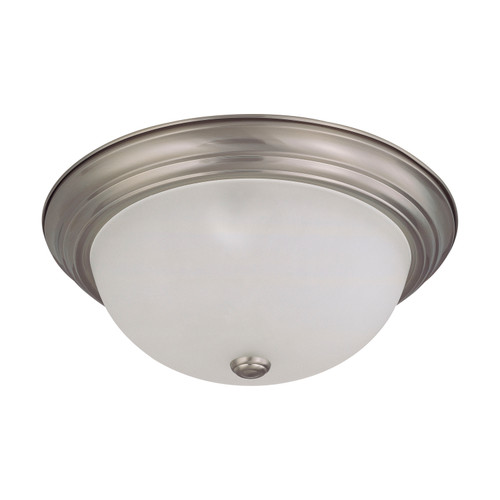 Nuvo 60-3313 3 LIGHT ES 15" FLUSH MOUNT 3 Light 15 in. Flush Mount with Frosted White Glass (3) 13W GU24 Lamps Included (Discontinued)
