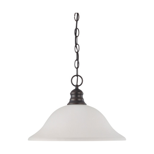 Nuvo 60-3363 1 LIGHT ES 16" PENDANT 1 Light 16 in. Pendant with Frosted White Glass (1) 18W GU24 Lamp Included (Discontinued)
