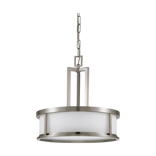 Nuvo 60-3807 ODEON ES 4 LIGHT PENDANT Odeon ES 4 Light Pendant with White Glass (4) 13W GU24 Lamps Included (Discontinued)