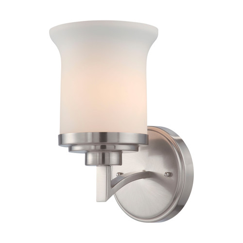 Nuvo 60-4101 HARMONY 1 LIGHT VANITY Harmony 1 Light Vanity Fixture with Satin White Glass (Discontinued)