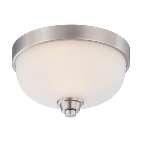 Nuvo 60-4191 HELIUM 1 LIGHT FLUSH DOME Helium 1 Light Flush Dome Fixture with Satin White Glass (Discontinued)