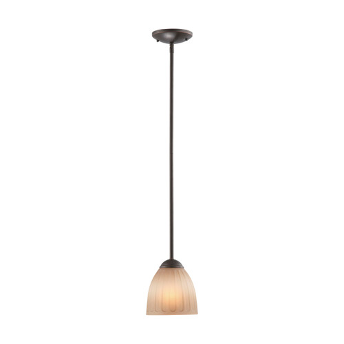 Nuvo 60-4229 CAROUSEL 1 LIGHT MINI PENDANT Carousel 1 Light Mini Pendant with Auburn Beige Glass (Discontinued)