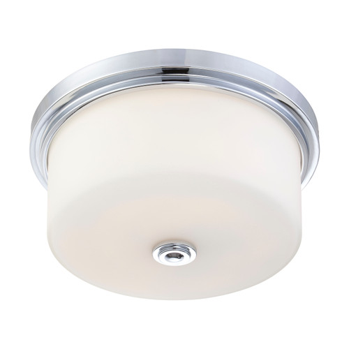 Nuvo 60-4592 SOHO 3 LIGHT LARGE FLUSH Soho 3 Light Large Flush Fixture with Satin White Glass (Discontinued)