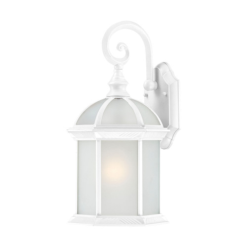 Nuvo 60-4984 BOXWOOD ES 1 LGT OUTDOOR WALL Boxwood ES 1 Light 19 in. Outdoor Wall with Frosted Glass (1) 26W GU24 Base Lamp Included (Discontinued)