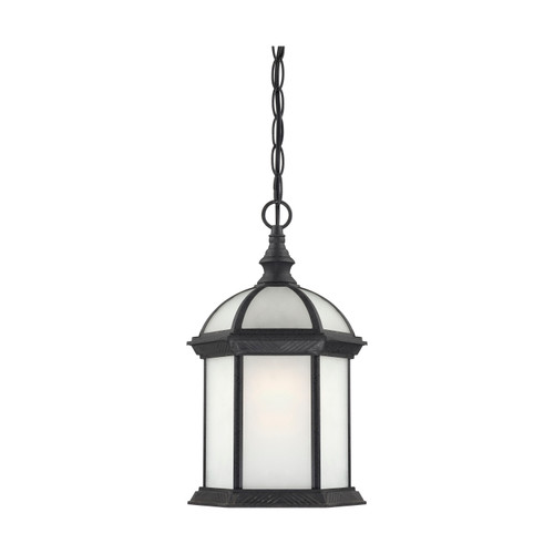 Nuvo 60-4999 BOXWOOD ES 1 LGT OUTDOOR HANG Boxwood ES 1 Light 14 in. Outdoor Hang with Frosted Glass (1) 18W GU24 Base Lamp Included (Discontinued)