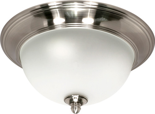 Nuvo 60-501 PALLADIUM-ES 2 LT 12" FLUSH Palladium 2 Light CFL 12 in. Flush Mount (2) 13W GU24 Lamps Included (Discontinued)