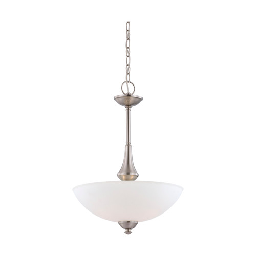 Nuvo 60-5058 PATTON ES 3 LIGHT PENDANT Patton ES 3 Light Pendant with Frosted Glass (3) 13W GU24 Lamps Included (Discontinued)