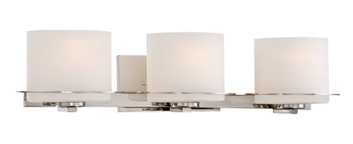 Nuvo 60-5103 LOREN 3 LIGHT VANITY Loren 3 Light Vanity Fixture with Oval Frosted Glass (Discontinued)