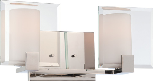 Nuvo 60-5272 WALKER - 2 LT VANITY FIXTURE Walker 2 Light Vanity Fixture with Etched Opal Glass (Discontinued)