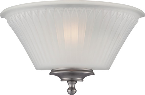 Nuvo 60-5371 TELLER 1 LT WALL SCONCE Teller 1 Light Wall Sconce Aged Pewter with Frosted Glass (Discontinued)